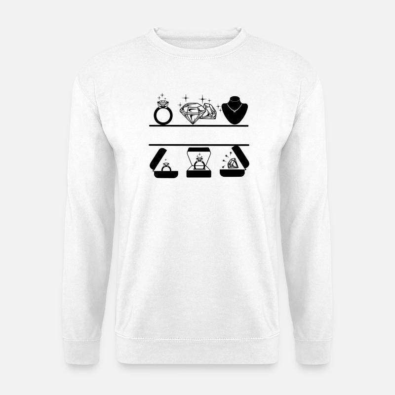 Logo des Juweliers - Unisex Pullover - Weiß