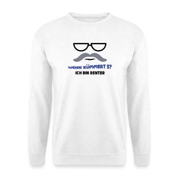 Ruhestand Statement Pensionist Pension Abschied - Unisex Pullover - Weiß - Vorne