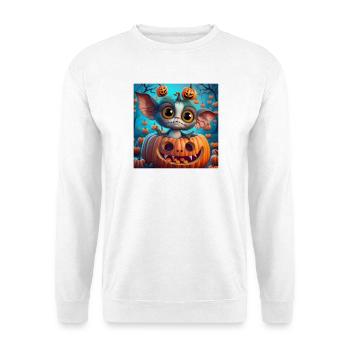 Little Halloween Creature in Pumpkin - Unisex Sweatshirt - white - Front