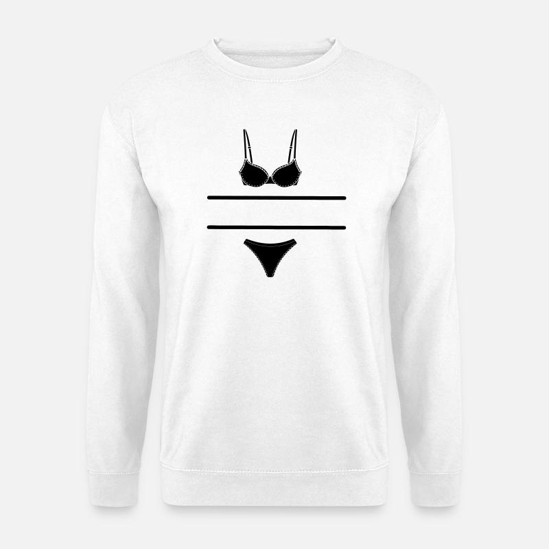 Dessous-Logo für Laden- oder Marktstandverkäufer - Unisex Pullover - Weiß
