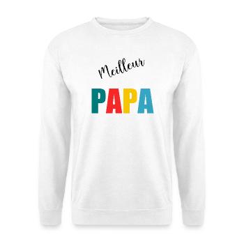 NOËL. ANNEE. ANNIVERSAIRE. RETRAITE. PAPA. MAMAM. - Sweat-shirt Unisexe - blanc - Devant