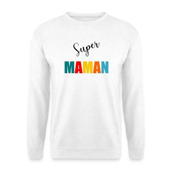 NOËL. ANNEE. ANNIVERSAIRE. RETRAITE. PAPA. MAMAM. - Sweat-shirt Unisexe - blanc - Devant