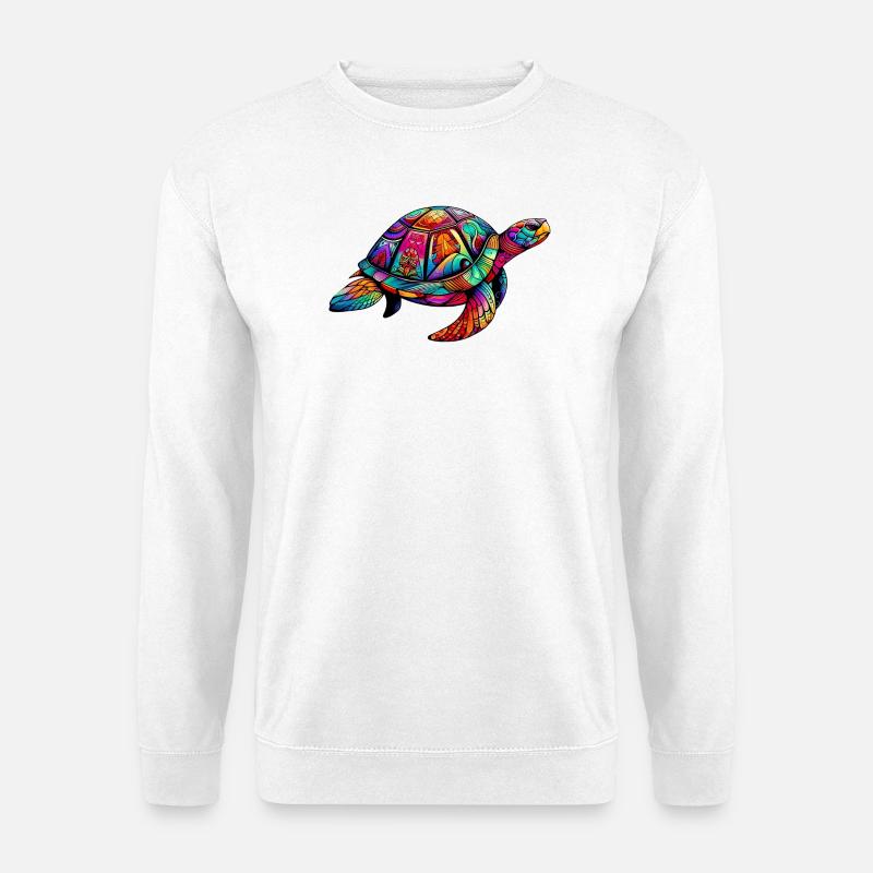 Meeresschildkröte - Unisex Pullover - Weiß