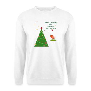 Joyeux Noël Paix - Sweat-shirt Unisexe - blanc - Devant
