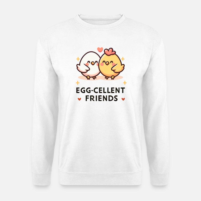 Egg-Cellent Friends - Unisex Pullover - Weiß