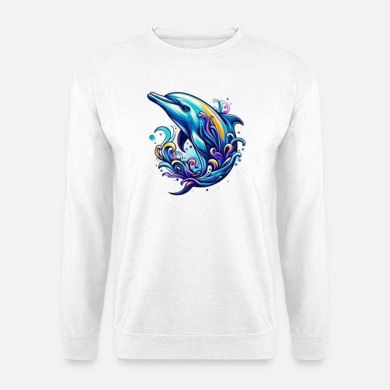 Dolphin - Unisex Sweatshirt - white