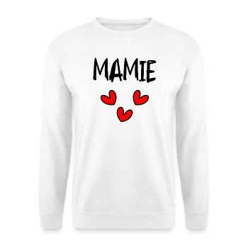 NOËL. ANNEE. ANNIVERSAIRE. RETRAITE. PAPA. MAMAM. - Sweat-shirt Unisexe - blanc - Devant