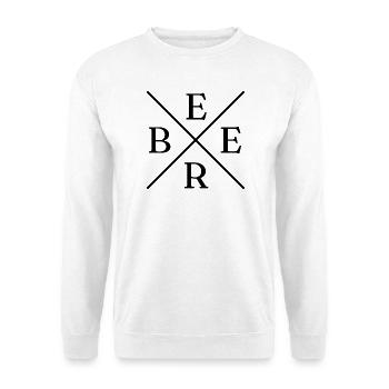 Beer Cross Logo - Unisex Pullover - Weiß - Vorne