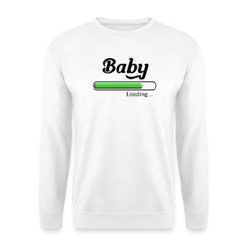 Baby loading. - Sweat-shirt Unisexe - blanc - Devant