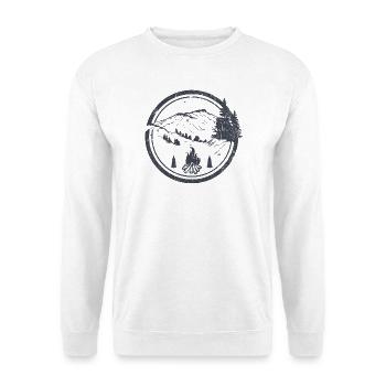 Campfire Ridge in Moonlit Pines - Unisex Sweatshirt - white - Front