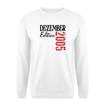 21. Geburtstag - Edition Dezember 2005 - Unisex Pullover - Weiß - Vorne