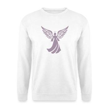Angel Silhouette Christmas Halo - Unisex Sweatshirt - white - Front