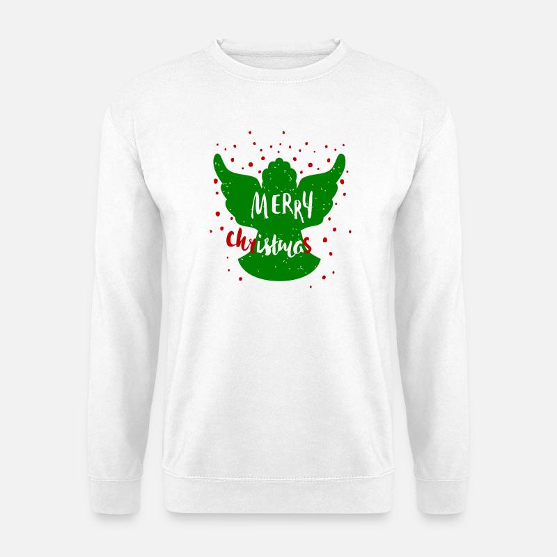 Engel Merry Christmas - Unisex Pullover - Weiß