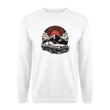 JDM-Auto Japanische Retro-Autorenn-Drift-Legende - Unisex Pullover - Weiß - Vorne