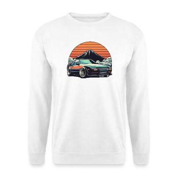 JDM-Auto Japanische Retro-Autorenn-Drift-Legende - Unisex Pullover - Weiß - Vorne