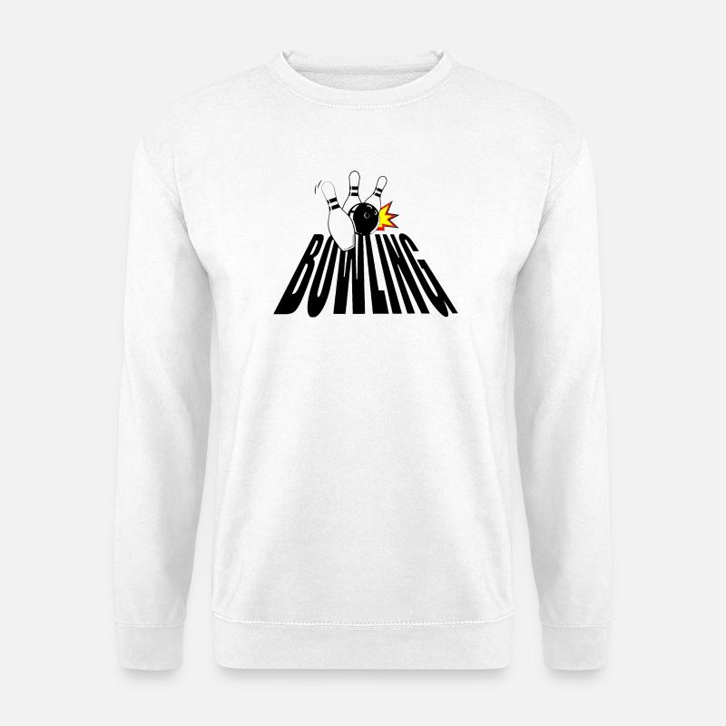 BOWLING - Unisex Sweatshirt - white