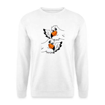 Seagull Greeting Welcome - Unisex Sweatshirt - white - Front