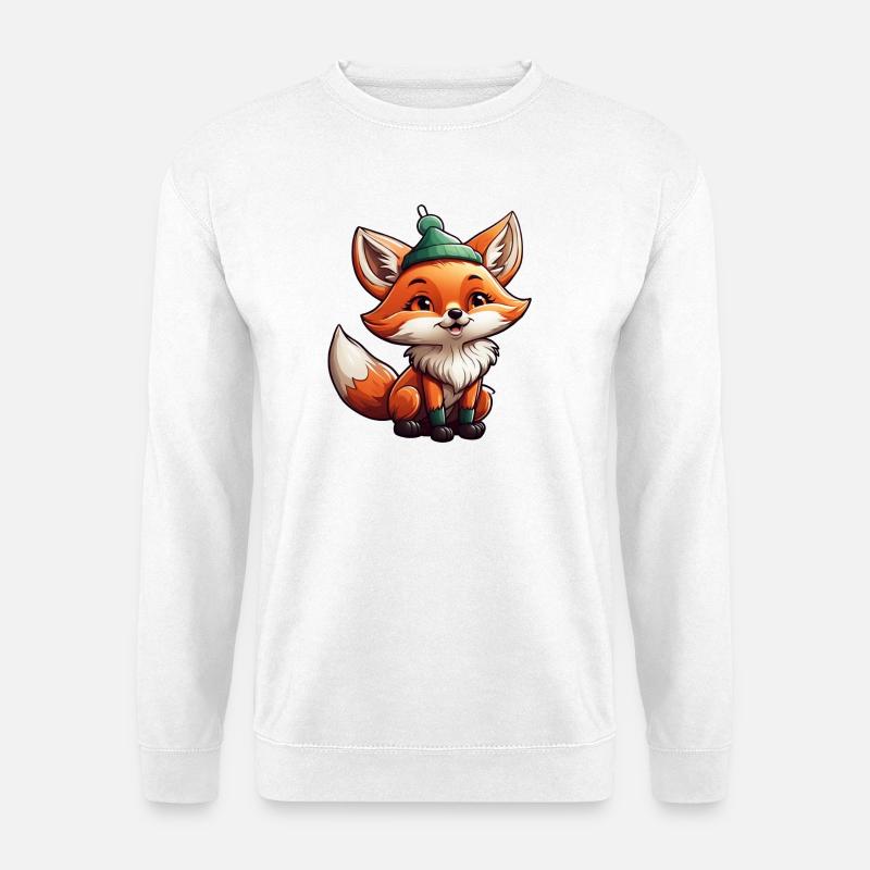 Fuchs - Unisex Pullover - Weiß
