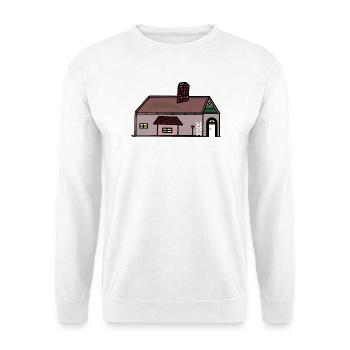 Bauernhof Dorf Ländlich Norddeutschland Bauer - Unisex Pullover - Weiß - Vorne
