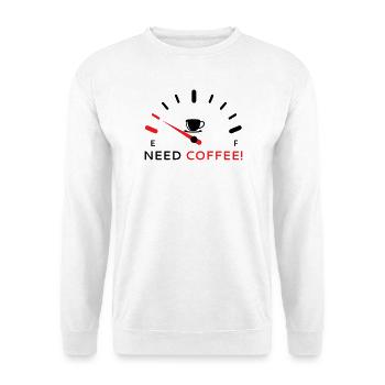 Besoin de café 2 - Sweat-shirt Unisexe - blanc - Devant