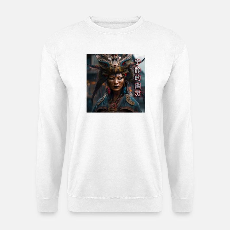 Serene Ghost Tippfehler - Unisex Pullover - Weiß