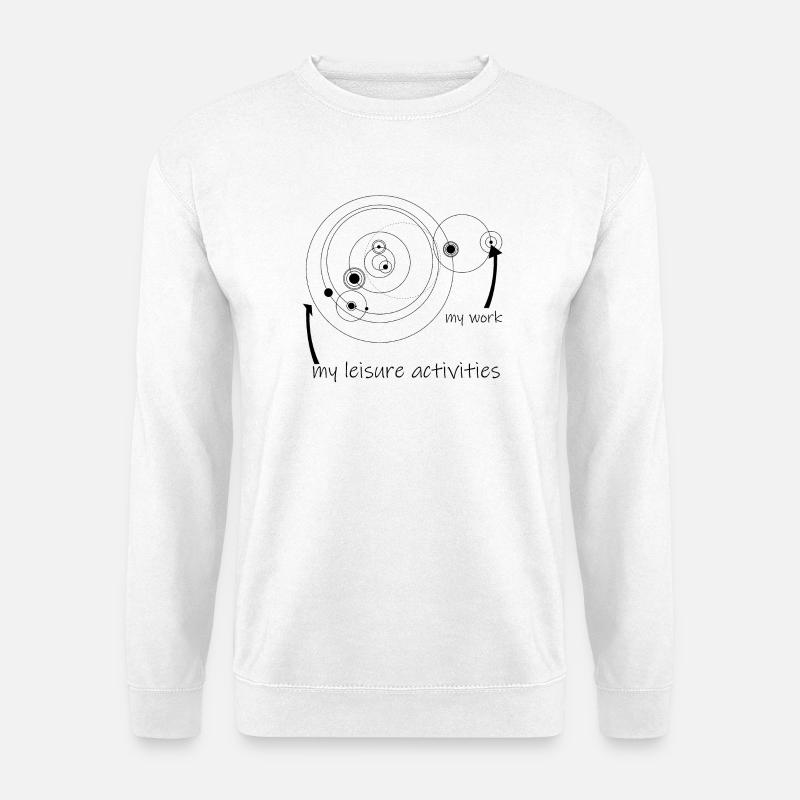 life & work circles (black) - Unisex Sweatshirt - white