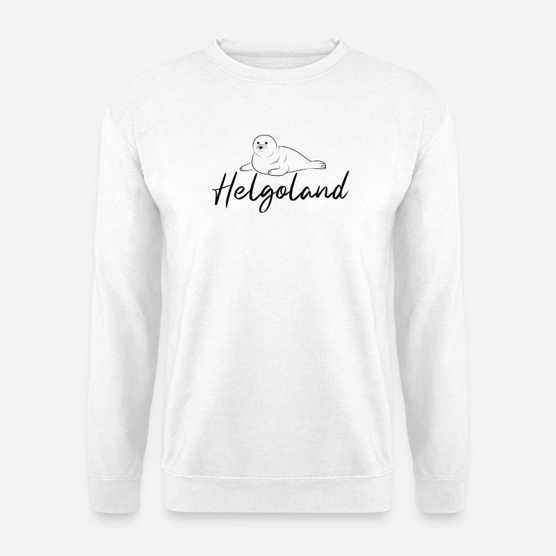 Helgoland Robbe - Unisex Pullover - Weiß