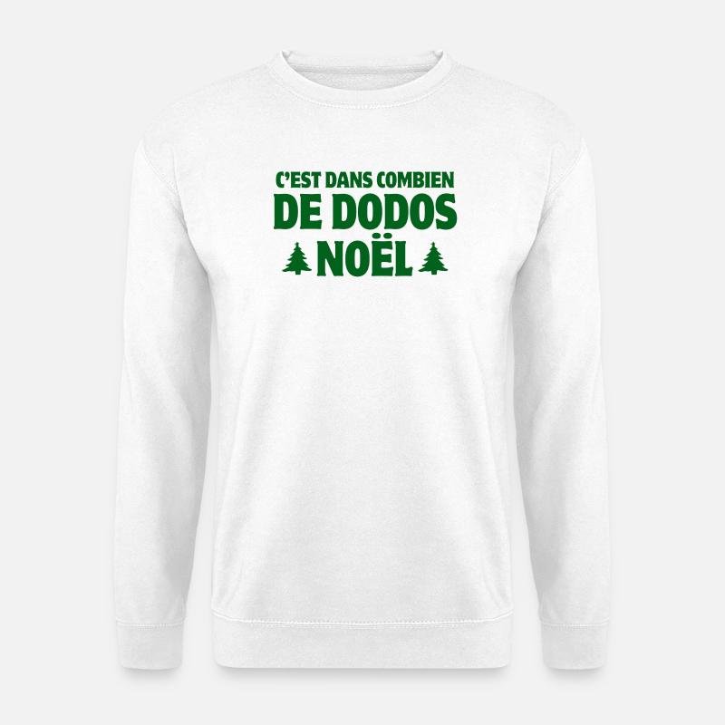 noël, joyeux Noël, sapin de Noël - Sweat-shirt Unisexe - blanc