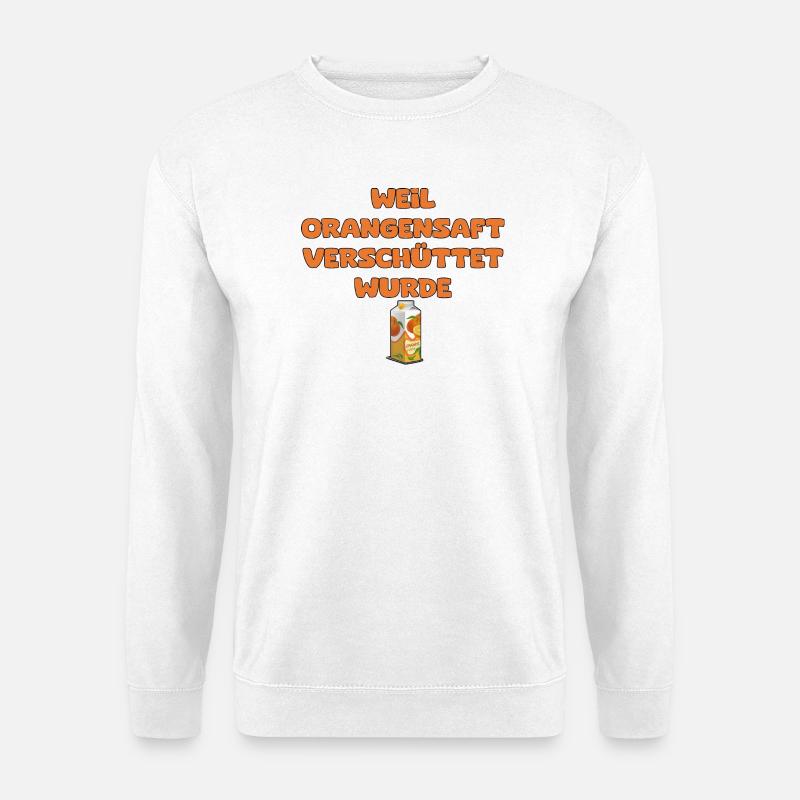 Orangen Saft - Unisex Pullover - Weiß