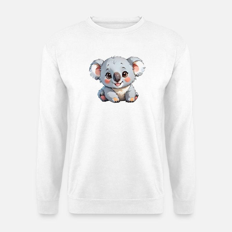 Niedlicher Cartoon-Koala - Unisex Pullover - Weiß