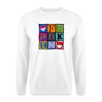 Franconie - Pop Art - Cool - Sweat-shirt Unisexe - blanc - Devant