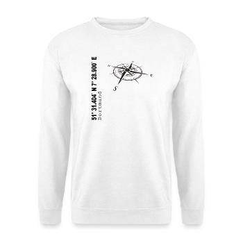 Koordinaten Dortmund - Unisex Pullover - Weiß - Vorne