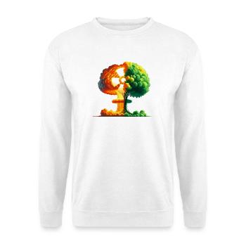 Arbre de la Vie et Explosion Nucléaire - Sweat-shirt Unisexe - blanc - Devant