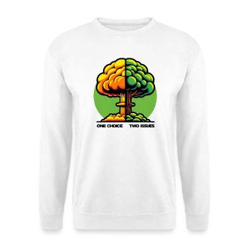 Ecology vs. Nuclear - Vital Choice - Unisex Sweatshirt - white - Front
