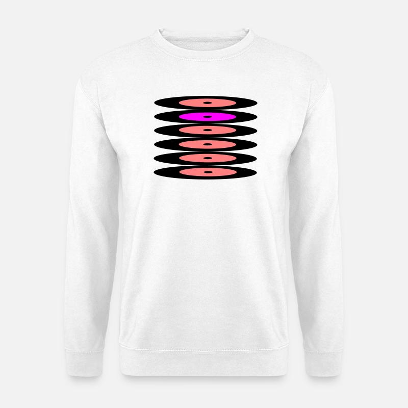 Schallplatten - Unisex Pullover - Weiß