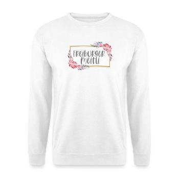 Schweiz Freiburg Mädchen Heimat Geschenk - Unisex Pullover - Weiß - Vorne