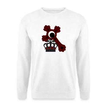 Königs-krone, kreuze, goth, verschenken - Unisex Pullover - Weiß - Vorne