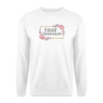 Niederösterreicherin Österreich Berge Mädchen - Unisex Pullover - Weiß - Vorne