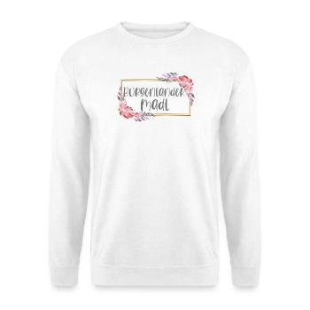 Burgenlander Österreich Mädchen Heimat Geschenk - Unisex Pullover - Weiß - Vorne
