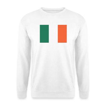 Affichez vos couleurs – Irlande - Sweat-shirt Unisexe - blanc - Devant