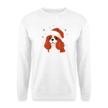 Cavalier Noël - Cadeau Mignon - Sweat-shirt Unisexe - blanc - Devant