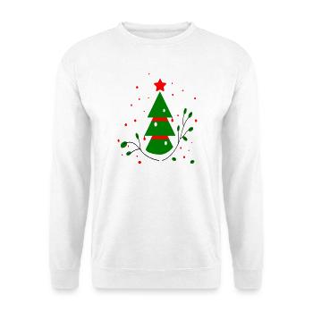 Noël, Arbre De Noël - Sweat-shirt Unisexe - blanc - Devant