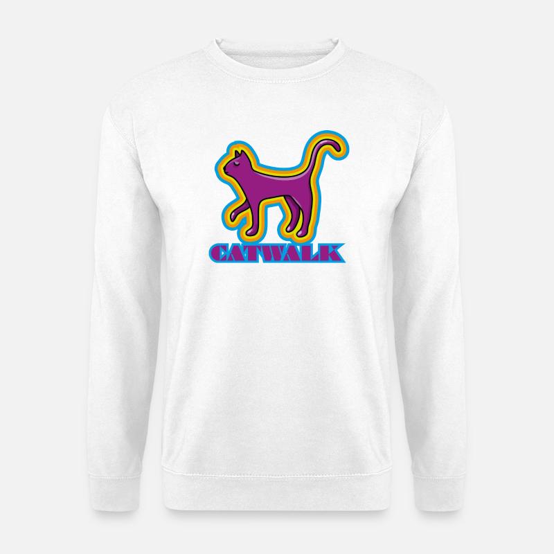 Hochnäsiges Schmusetier - Unisex Pullover - Weiß