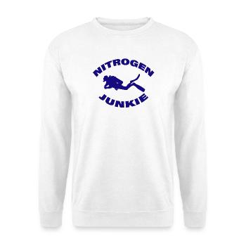 NITROGEN JUNKIE - Unisex Pullover - Weiß - Vorne