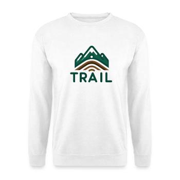 Trail Passion running – Pour Amoureux Nature - Sweat-shirt Unisexe - blanc - Devant