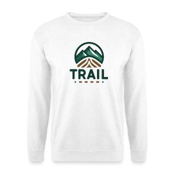 Trail Run – Cadeau Randonnée Trail - Sweat-shirt Unisexe - blanc - Devant