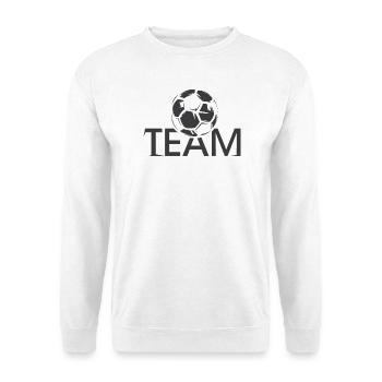 team soccer club team logo icon ball - Unisex Sweatshirt - white - Front