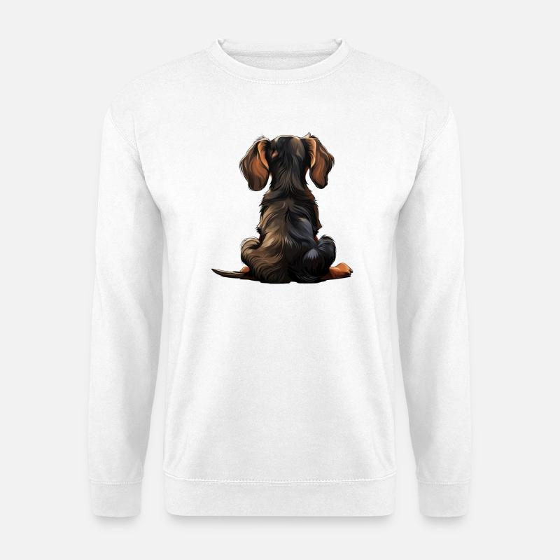 Dackel - Unisex Pullover - Weiß