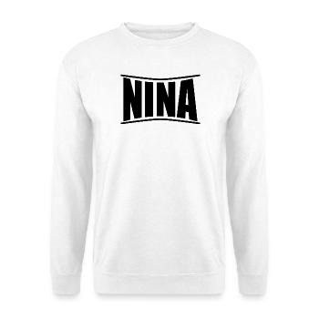 T-Shirt Nina T-Shirt Geschenkidee - Unisex Pullover - Weiß - Vorne