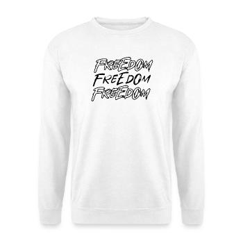 Triple Freedom Graffiti Font - Unisex Sweatshirt - white - Front